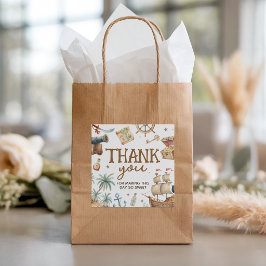 Watercolor Piraat Schat Favor Gift Tags Bedankjes Labels