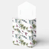 Watercolor Poinsettia Pattern Bedankdoosjes (Geopend)