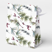 Watercolor Poinsettia Pattern Bedankdoosjes (Achterkant)