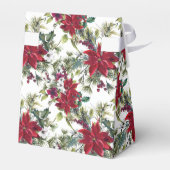 Watercolor Poinsettia Pattern Bedankdoosjes (Achterkant)