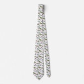 Watercolor Poinsettia Pattern  Stropdas (Voorkant)