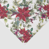 Watercolor Poinsettia Pattern Tissuepapier (Detail)