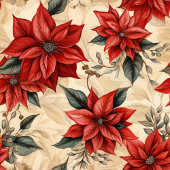 Watercolor Poinsettia Tablecloth Rustic Christmas Bad Handdoek