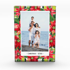 Watercolor Poinsettia - Vakantiefotoblock Fotoblokken