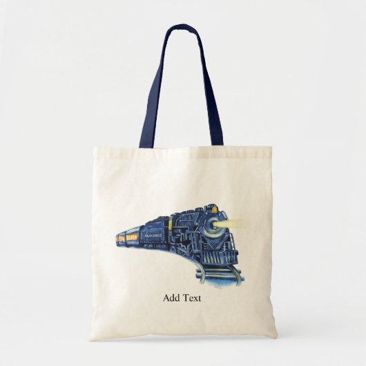 Watercolor Polar Express Tote Bag (Voorkant)
