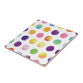Watercolor polka dots タイル tegeltje (Zijkant)