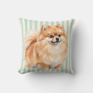 Watercolor Pomeranian Hond Kussenhoes Kussen