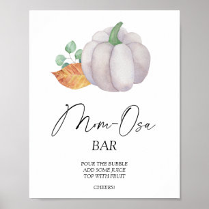 Watercolor Pompoen \ Mon-osa bar Poster