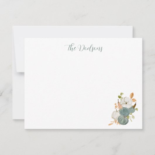 Watercolor Pompoen Notecards (Voorkant)