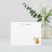 Watercolor Pompoen Notecards (Staand voorkant)