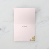 Watercolor Pompoen Roze Bedankkaart (Binnen)