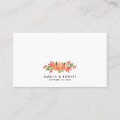 Watercolor Pompoenen Herfst Thanksgiving Plaatskaartje (Achterkant)