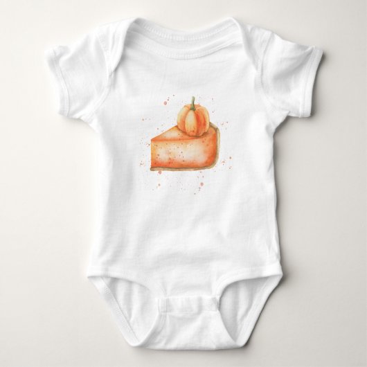 Watercolor pompoentaart romper (Voorkant)