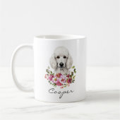 Watercolor Poodle Koffiemok (Links)