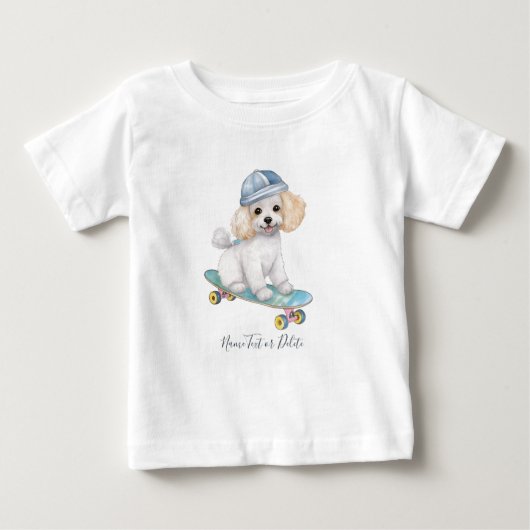 Watercolor Poodle T-shirt (Voorkant)