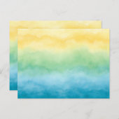 watercolor postcard briefkaart (Voorkant / Achterkant)