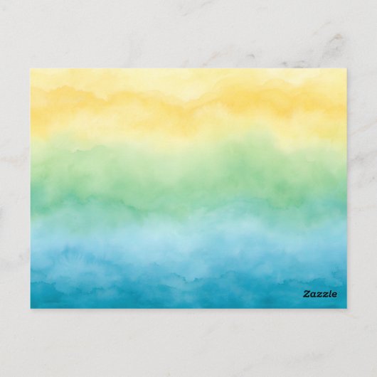 watercolor postcard briefkaart (Achterkant)