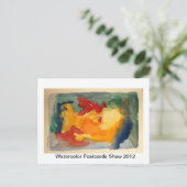 WATERCOLOR POSTCARD SHOW BRIEFKAART (Staand voorkant)