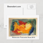 WATERCOLOR POSTCARD SHOW BRIEFKAART (Voorkant / Achterkant)