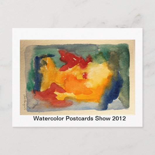WATERCOLOR POSTCARD SHOW BRIEFKAART (Voorkant)
