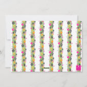 Watercolor Preppy Bright Christmas Photo Feestdagenkaart (Achterkant)