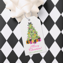 Watercolor Preppy Bright Glamour Christmas Party Cadeaulabel