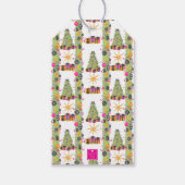 Watercolor Preppy Bright Glamour Christmas Party Cadeaulabel (Achterkant)