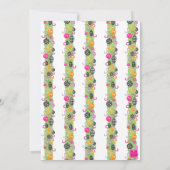 Watercolor Preppy Bright Glamour Christmas Tree Feestdagenkaart (Achterkant)