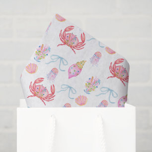 Watercolor Preppy Kust Merry & Bright Tissuepapier