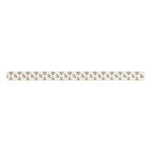 Watercolor Preppy Leopard Christmas Tree Grosgrain Lint (Voorkant)
