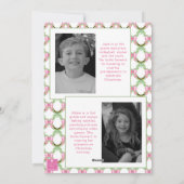 Watercolor Preppy Leopard Garland Christmas Feestdagenkaart (Achterkant)