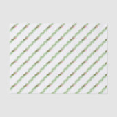 Watercolor Preppy Luipaard Slinger Kerstmis Tissuepapier (Voorkant)