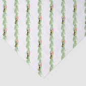 Watercolor Preppy Luipaard Slinger Kerstmis Tissuepapier (Detail)