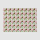 Watercolor Preppy Luipaard Slinger Kerstmis Tissuepapier (Voorkant)