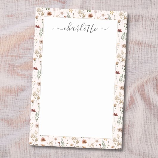 Watercolor Pretty Wildflowers Bloemmotief Post-it® Notes