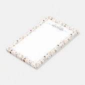 Watercolor Pretty Wildflowers Bloemmotief Post-it® Notes (Schuin)