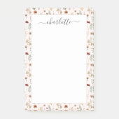 Watercolor Pretty Wildflowers Bloemmotief Post-it® Notes (Voorkant)