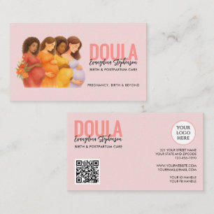 Watercolor Professionele Geboorte Postpartum Doula Visitekaartje