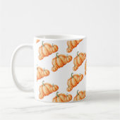 Watercolor Pumpkin Autumn Pattern Koffiemok (Links)