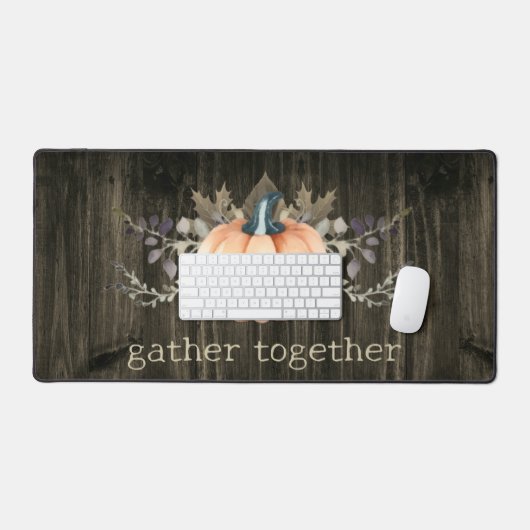 Watercolor Pumpkin Bureaumat (Keyboard & Muis)