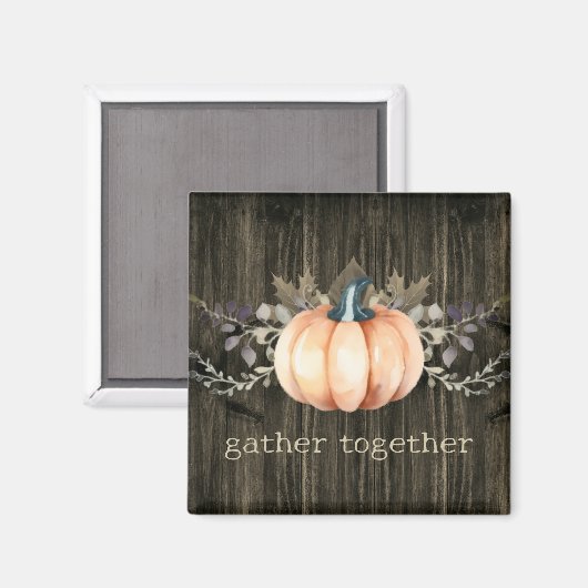 Watercolor Pumpkin Magneet (Voorkant / Achterkant)