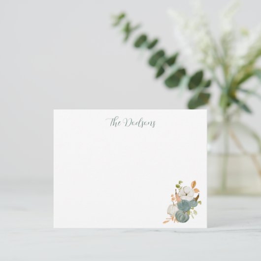 Watercolor Pumpkin Notecards (Staand voorkant)