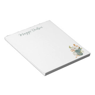Watercolor Pumpkin Notepad Notitieblok
