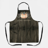 Watercolor Pumpkin Schort (Voorkant)