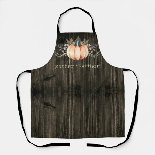 Watercolor Pumpkin Schort (Voorkant)