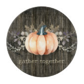 Watercolor Pumpkin Snijplank (Voorkant)