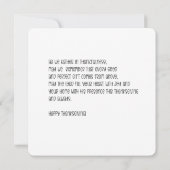 Watercolor pumpkin thanksgiving card kaart (Achterkant)