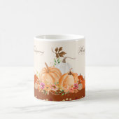 Watercolor Pumpkin Thanksgiving Mug Art Koffiemok (Center)