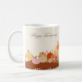 Watercolor Pumpkin Thanksgiving Mug Art Koffiemok (Links)