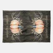 Watercolor Pumpkin Theedoek (Horizontaal)